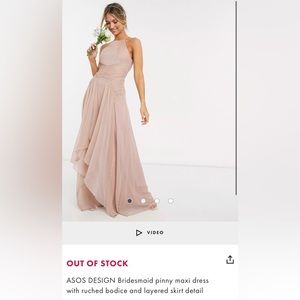 Used ASOS bridesmaid dress Size 4